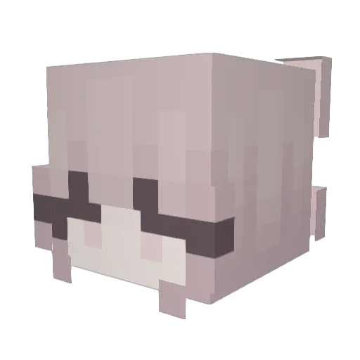 duoqueen Minecraft avatar head, 3D render