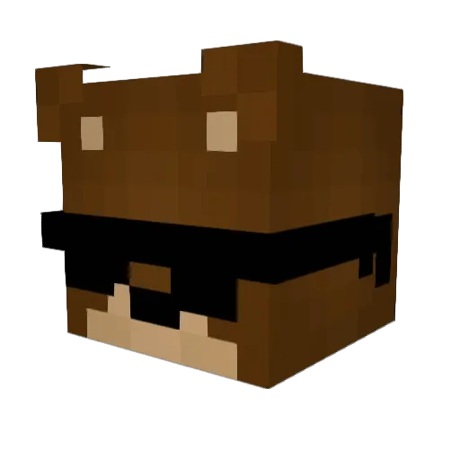 duozhasht Minecraft avatar head, 3D render