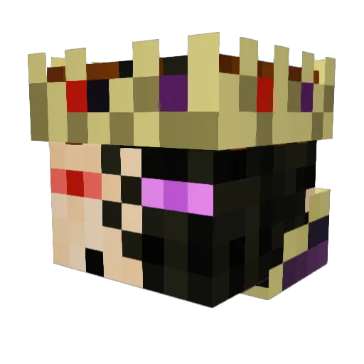 dup1 Minecraft avatar head, 3D render