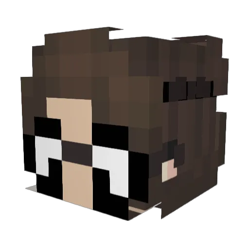 duplica1t Minecraft avatar head, 3D render