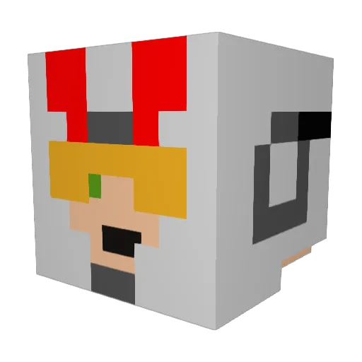 duppy11 Minecraft avatar head, 3D render