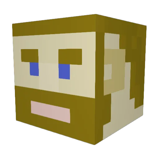 dupuis18 Minecraft avatar head, 3D render