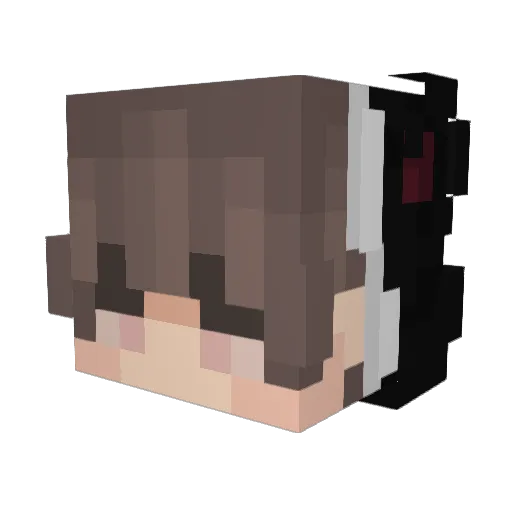 duqk4 Minecraft avatar head, 3D render