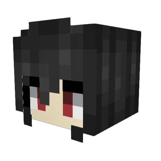 duqt Minecraft avatar head, 3D render