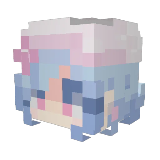 duquerf Minecraft avatar head, 3D render