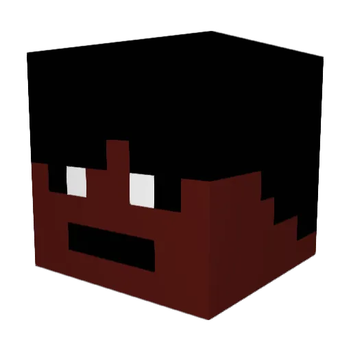 dur222 Minecraft avatar head, 3D render
