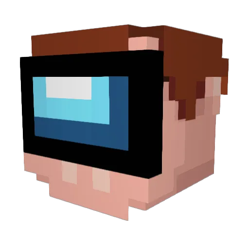 durachokchok Minecraft avatar head, 3D render