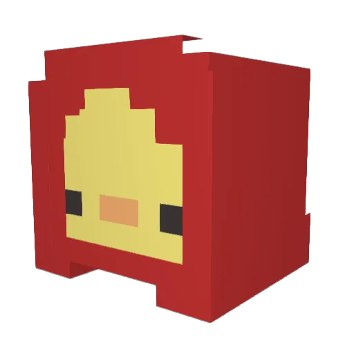 duran10 Minecraft avatar head, 3D render