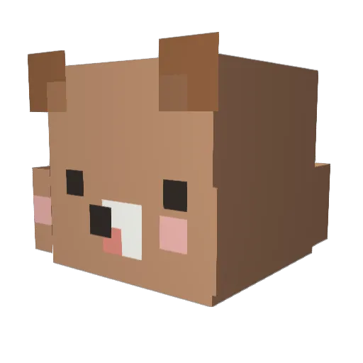 duran_duran Minecraft avatar head, 3D render