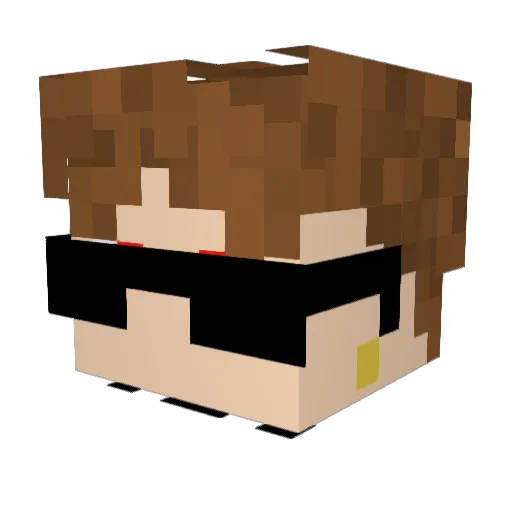 durandurann Minecraft avatar head, 3D render