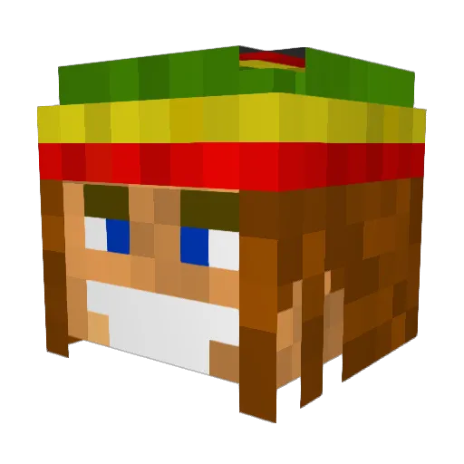 durgol Minecraft avatar head, 3D render