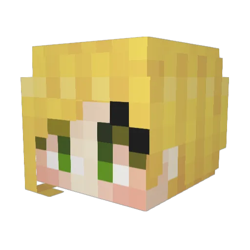 duri_02 Minecraft avatar head, 3D render