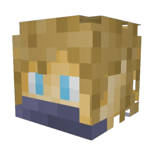 durpy_lurpy Minecraft avatar head, 3D render