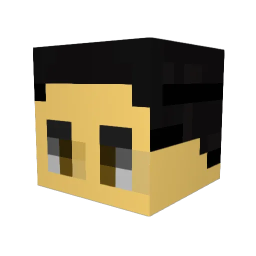 duru_digital Minecraft avatar head, 3D render
