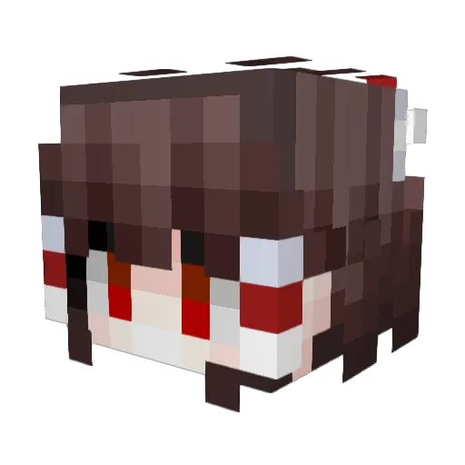 dus13021 Minecraft avatar head, 3D render