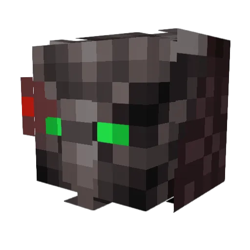 dusel Minecraft avatar head, 3D render