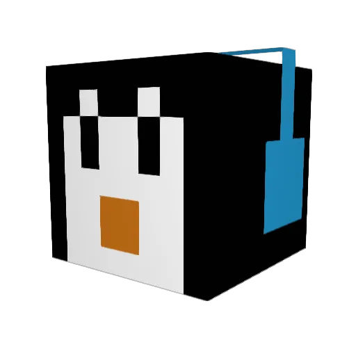 dusic2 Minecraft avatar head, 3D render