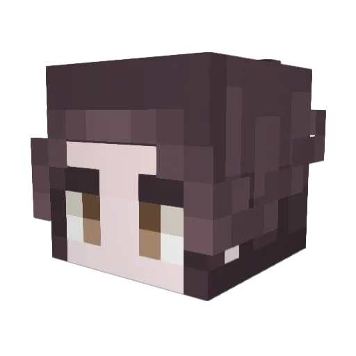 dusk0 Minecraft avatar head, 3D render