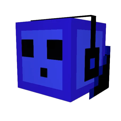 dusk1manidiot Minecraft avatar head, 3D render