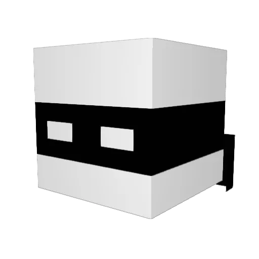 dusqqqn Minecraft avatar head, 3D render