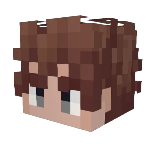 dust_ey Minecraft avatar head, 3D render