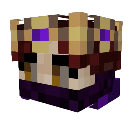 dusted_solace Minecraft avatar head, 3D render