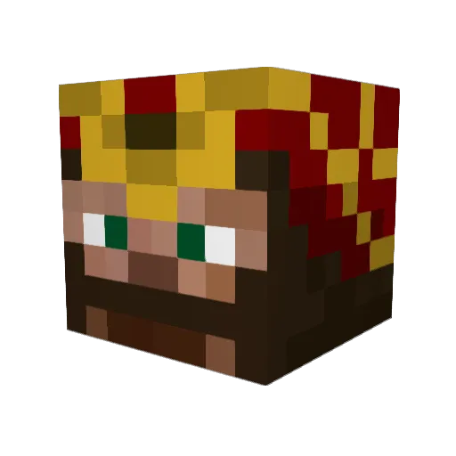 dustinfinity Minecraft avatar head, 3D render
