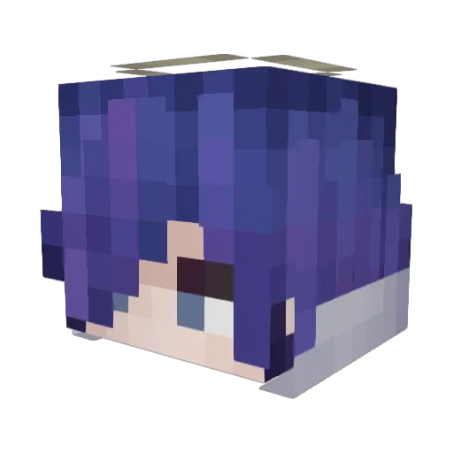 dustingly Minecraft avatar head, 3D render