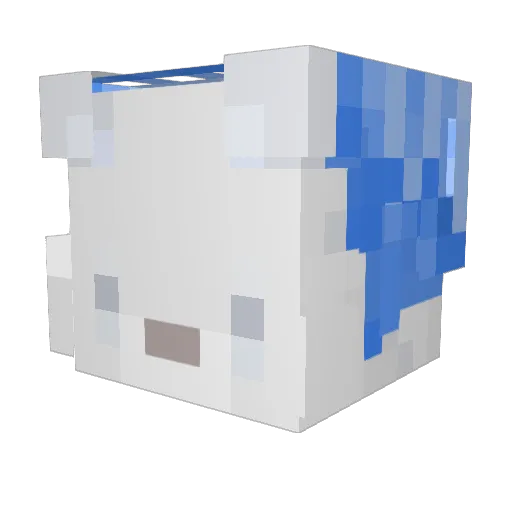 dustlk Minecraft avatar head, 3D render