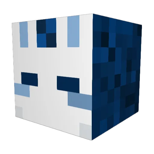 dustwings Minecraft avatar head, 3D render