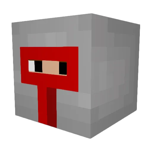 dusty9106 Minecraft avatar head, 3D render