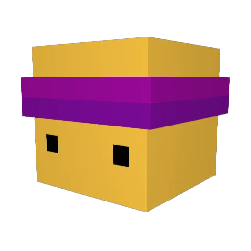 dustyPowerSteal Minecraft avatar head, 3D render