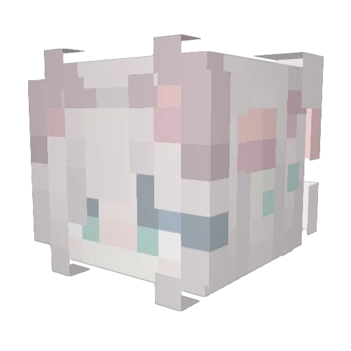 dustylamb_ Minecraft avatar head, 3D render