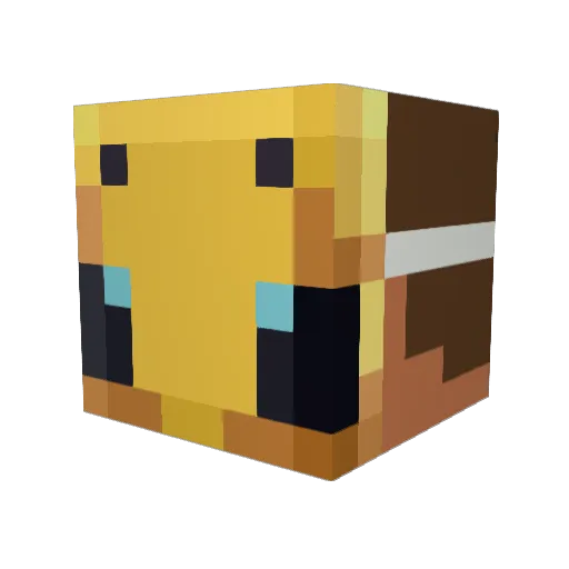 dusuro Minecraft avatar head, 3D render