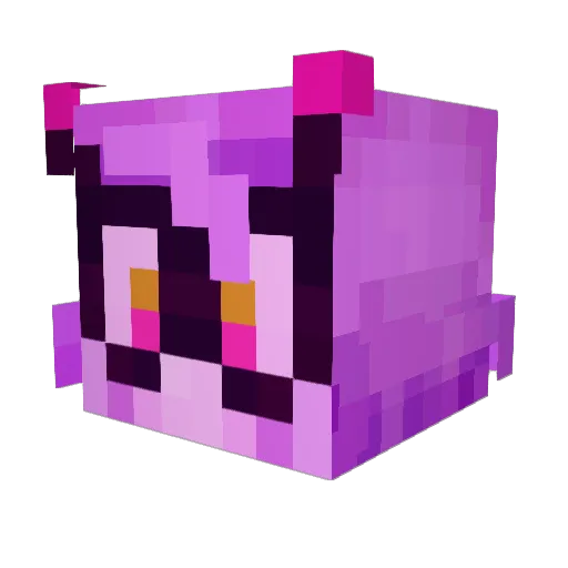 dusyaDork Minecraft avatar head, 3D render