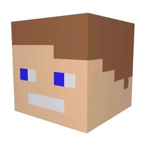 dutch_gamer042 Minecraft avatar head, 3D render