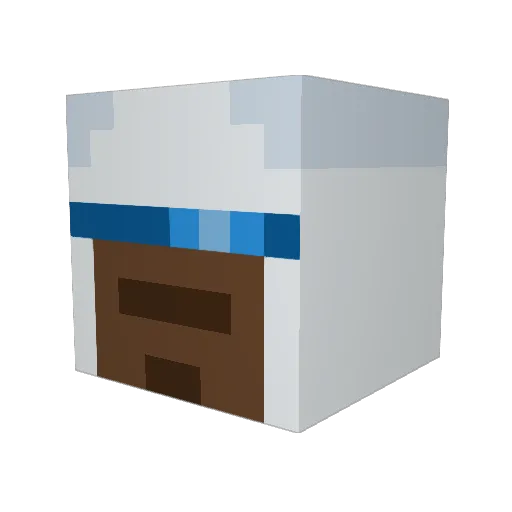 dutchtiger16 Minecraft avatar head, 3D render