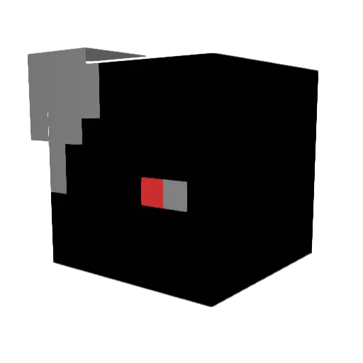 dutixDotX Minecraft avatar head, 3D render