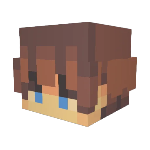 dutty__ Minecraft avatar head, 3D render