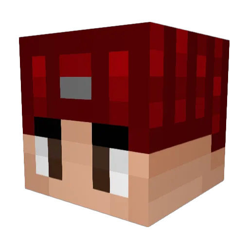 dutyZ Minecraft avatar head, 3D render