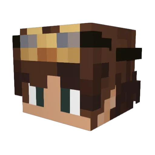 dutyc0re Minecraft avatar head, 3D render