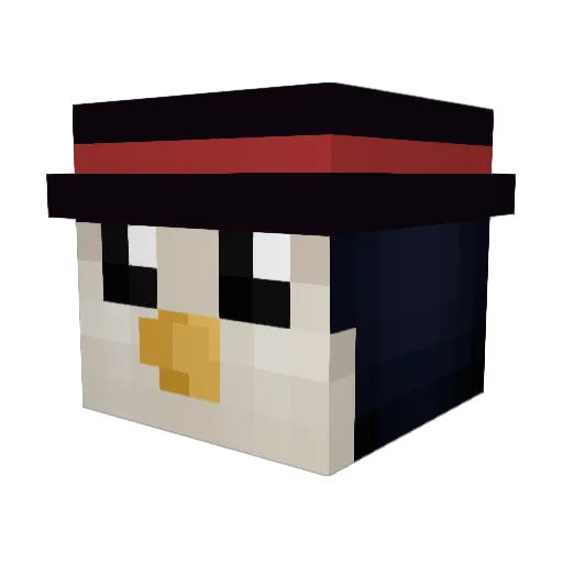 dutykiller Minecraft avatar head, 3D render