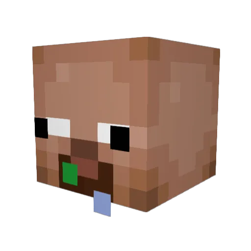 duuuuuud Minecraft avatar head, 3D render