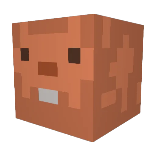 duve234 Minecraft avatar head, 3D render
