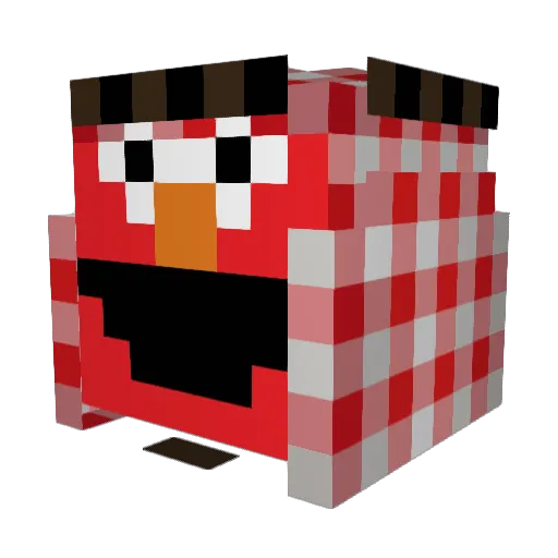 duvis05 Minecraft avatar head, 3D render
