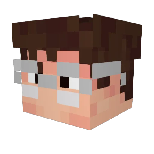 duw_ Minecraft avatar head, 3D render