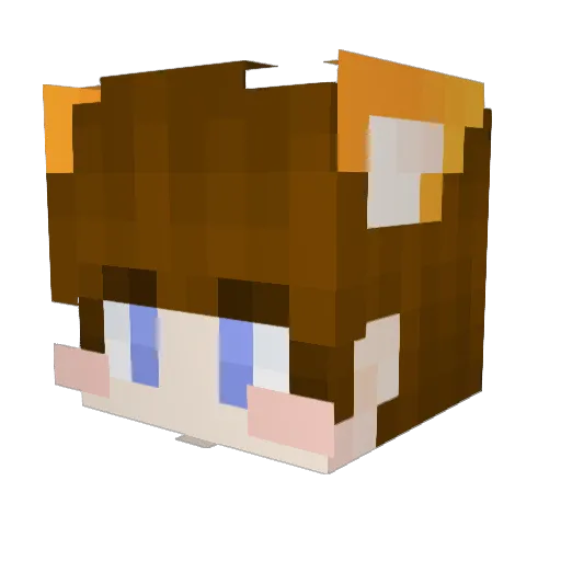 duwaaa__ Minecraft avatar head, 3D render
