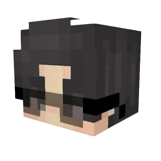 duwhy Minecraft avatar head, 3D render