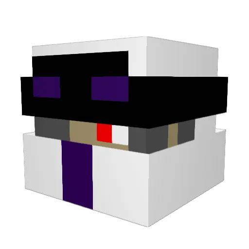 duxinyu Minecraft avatar head, 3D render