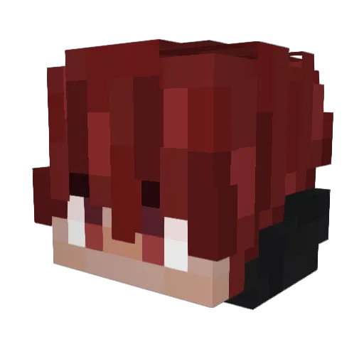 duziy Minecraft avatar head, 3D render